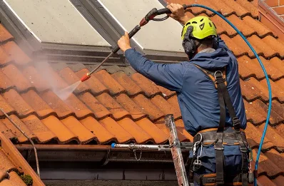 Démoussage et hydrofuge de toiture à Flassan